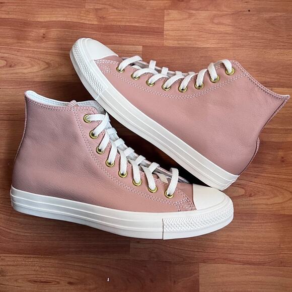 NEW Womens Size 10 Converse All Star Chuck Taylor CTAS High Top Leather Shoes - Picture 1 of 9
